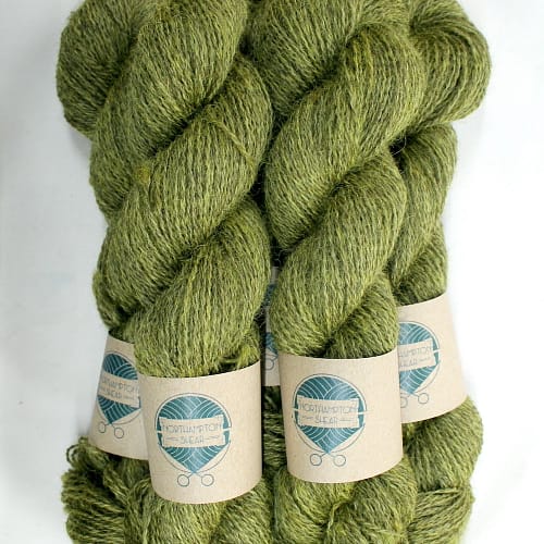Skeins of Northampton Shear Leicester Longwool in the colourway Coton