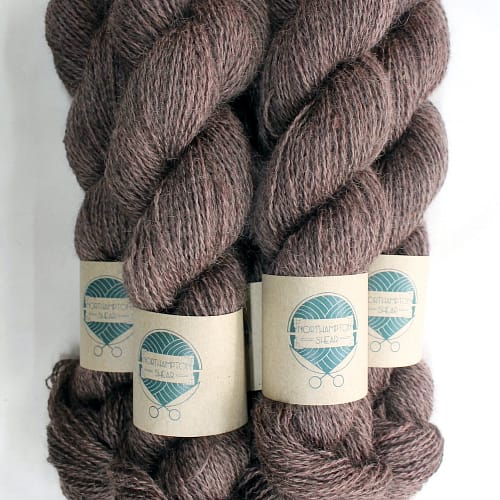 Skeins of Northampton Shear Leicester Longwool in the colourway Muscott