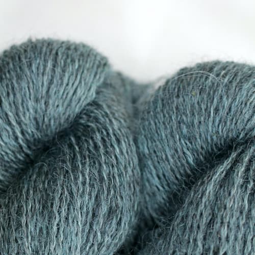 Close up of skeins of Northampton Shear Leicester Longwool in the colourway Nobottle