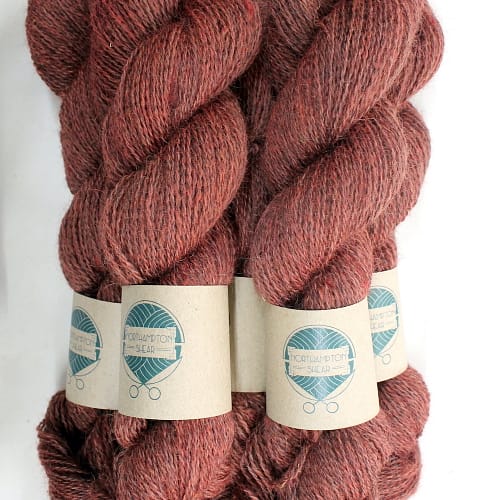 Skeins of Northampton Shear Leicester Longwool in the colourway Drayton