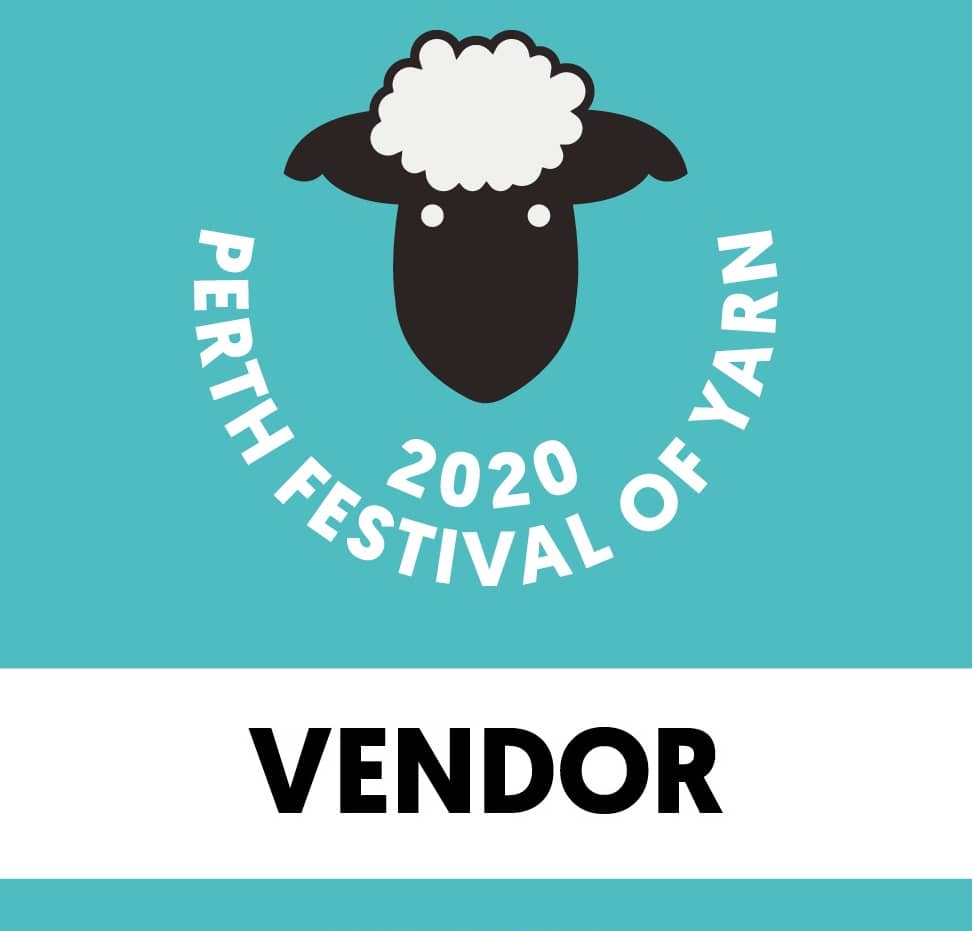 Perth Festival of Yarn Vendor logo.